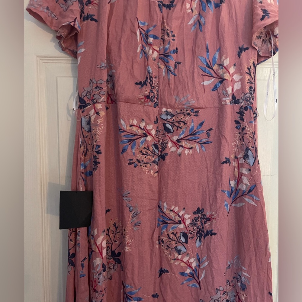 Lulus Fiorire Rose Floral Print Wrap Maxi Dress XL nwt no belt - Picture 3 of 15